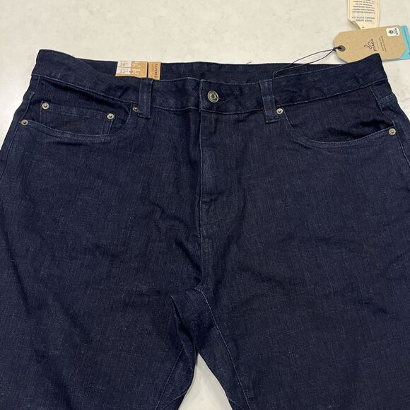 Prana Jeans Mens 38x32 Blue Dark Rinse Hillgard Tapered Leg Slim Fit Organic - Picture 3 of 13